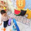 My Photostation.com Montessori Climbing Arch Pillow Waldorf Arch Rocker Pillow Kids Cushion Arch with Cushion Kid Rocker Cushion Wooden Arch ONLY Pillow - Watercolor Animals Big 22x47''-55x120cm view 3