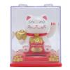 Nurnesy Solar Powered Swaying Cat Figurine - Automatic Light Sensitive Lucky Cat Statue for Office, Shop and Restaurant Decoration (White) view 1