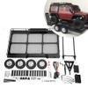 CHICIRIS RC Trailer, Black Metal DIY RC Car Trailer with Four Tires, Portable and Sturdy Design for 1/10 Scale RC Cars, Perfect for Hobbyists, Families, and Racing Enthusiasts view 2