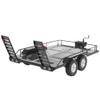 CHICIRIS RC Trailer, Black Metal DIY RC Car Trailer with Four Tires, Portable and Sturdy Design for 1/10 Scale RC Cars, Perfect for Hobbyists, Families, and Racing Enthusiasts view 3