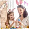 Alasum 24pcs Open-Design Plastic Eggs for Easter Decorating Fillable Toys for Boys and Girls Fun Creative Graffiti Painting Props for Holiday Parties and Home Decoration view 4
