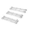 BeaxTurbo Racing Upgrade Parts CNC Aluminum 7075 Fornt Rear Turnbuckle Steering Tie Rod for LOSI DBXL-E DBXL2.0 (Silver) view 2