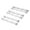 BeaxTurbo Racing Upgrade Parts CNC Aluminum 7075 Fornt Rear Turnbuckle Steering Tie Rod for LOSI DBXL-E DBXL2.0 (Silver) view 3