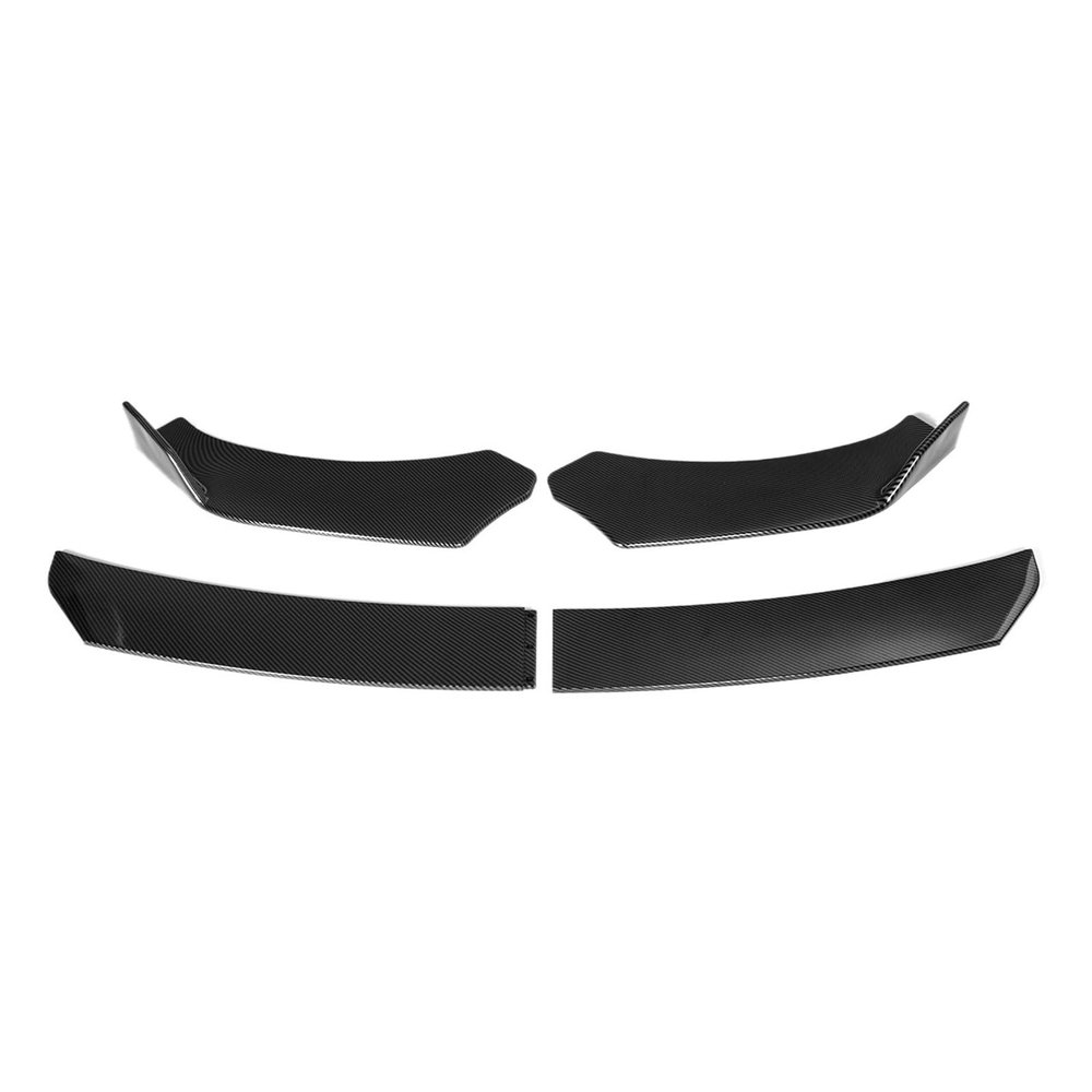 4PCS Front Bumper Lip Side Spoiler Splitter Chin Body Kit Compatible For LEXUS LS430 IS300 IS250 RC250 GS250 NX 2008-2021 Car Accessories(Carbon Fiber Look)