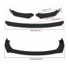 4PCS Front Bumper Lip Side Spoiler Splitter Chin Body Kit Compatible For LEXUS LS430 IS300 IS250 RC250 GS250 NX 2008-2021 Car Accessories(Carbon Fiber Look) view 4