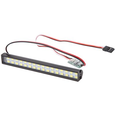 POENVFPO RC Roof Lamp, 100mm RC LED Light Bar 32pcs Lamp Beads Roof Headlight Accessory with 3 Modes for HSP Car