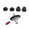 57T 0.8mod Slipper Gear Set, Hardened Steel RC Motor Gear with3.175mm 5mm Pinions for ARRMA 1/10 1/8 4S RC Cars (Red) view 4