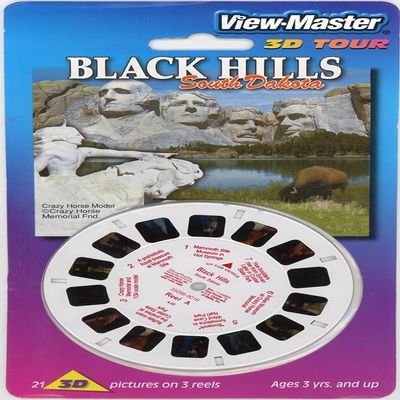 Black Hills - South Dakota - Crazy Horse Compatible to View-Master 3 Reel Set on Card - Unopened - 5096