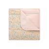 100% Cotton Baby Blankets for Girls, 41"x 27.5" Reversible Nursery Bed Blankets Floral, Soft and Breathable Toddler Blanket, Cozy Crib Comforter and Crib Blanket Nursery Gift Set Newborn Essentials view 1