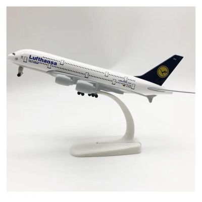 LIUSANGLIU Scale Aircraft 20CM 1:400 for A380 Lufthansa Airlines Airplane Model Alloy Aircraft Model Decorative Souvenirs Party Gifts Suitable for Display