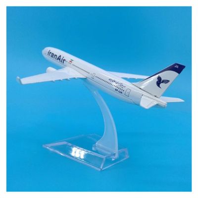 LIUSANGLIU Scale Aircraft 16CM 1:400 for A330 Iran Air Airlines Model with Base Alloy Display Aircraft Model Decorative Souvenirs Suitable for Display
