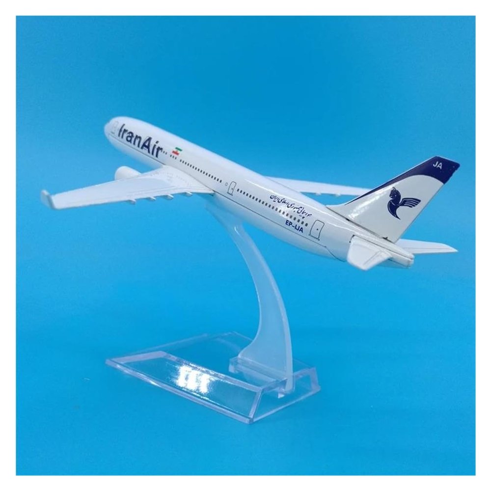 LIUSANGLIU Scale Aircraft 16CM 1:400 for A330 Iran Air Airlines Model with Base Alloy Display Aircraft Model Decorative Souvenirs Suitable for Display