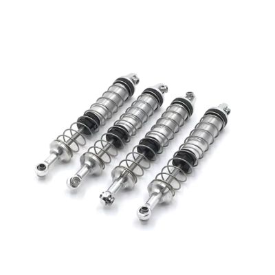 for WLtoys A323 104009 12401 12402-A 12403 12404 12409 Metal Upgrade Retrofit Hydraulic for Spring Shock Absorber RC Car Parts RC Car Repair Kit(Silver)