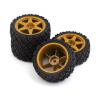 for Tamiya XV01 XV02 TA06 for TT01 for TT02 PTG-2 144001 A959 1/10 4pcs 70mm Rubber Tire Wheel Tyre RC for Rally for Racing Car Upgrade Parts RC Car Repair Kit view 4