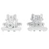 BEAXTURBO Racing Upgrade Parts CNC Aluminum 7075 Front Rear Gear Box Set for Losi 8IGHT-X Super Lasernut 1/6 6S TLR242025.and TLR242043 (Silver) view 3