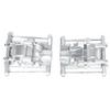 BEAXTURBO Racing Upgrade Parts CNC Aluminum 7075 Front Rear Gear Box Set for Losi 8IGHT-X Super Lasernut 1/6 6S TLR242025.and TLR242043 (Silver) view 4