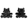 BEAXTURBO Racing Upgrade Parts CNC Aluminum 7075 Front Rear Gear Box Set for Losi 8IGHT-X Super Lasernut 1/6 6S TLR242025.and TLR242043 (Black) view 3