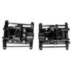BEAXTURBO Racing Upgrade Parts CNC Aluminum 7075 Front Rear Gear Box Set for Losi 8IGHT-X Super Lasernut 1/6 6S TLR242025.and TLR242043 (Black) view 4