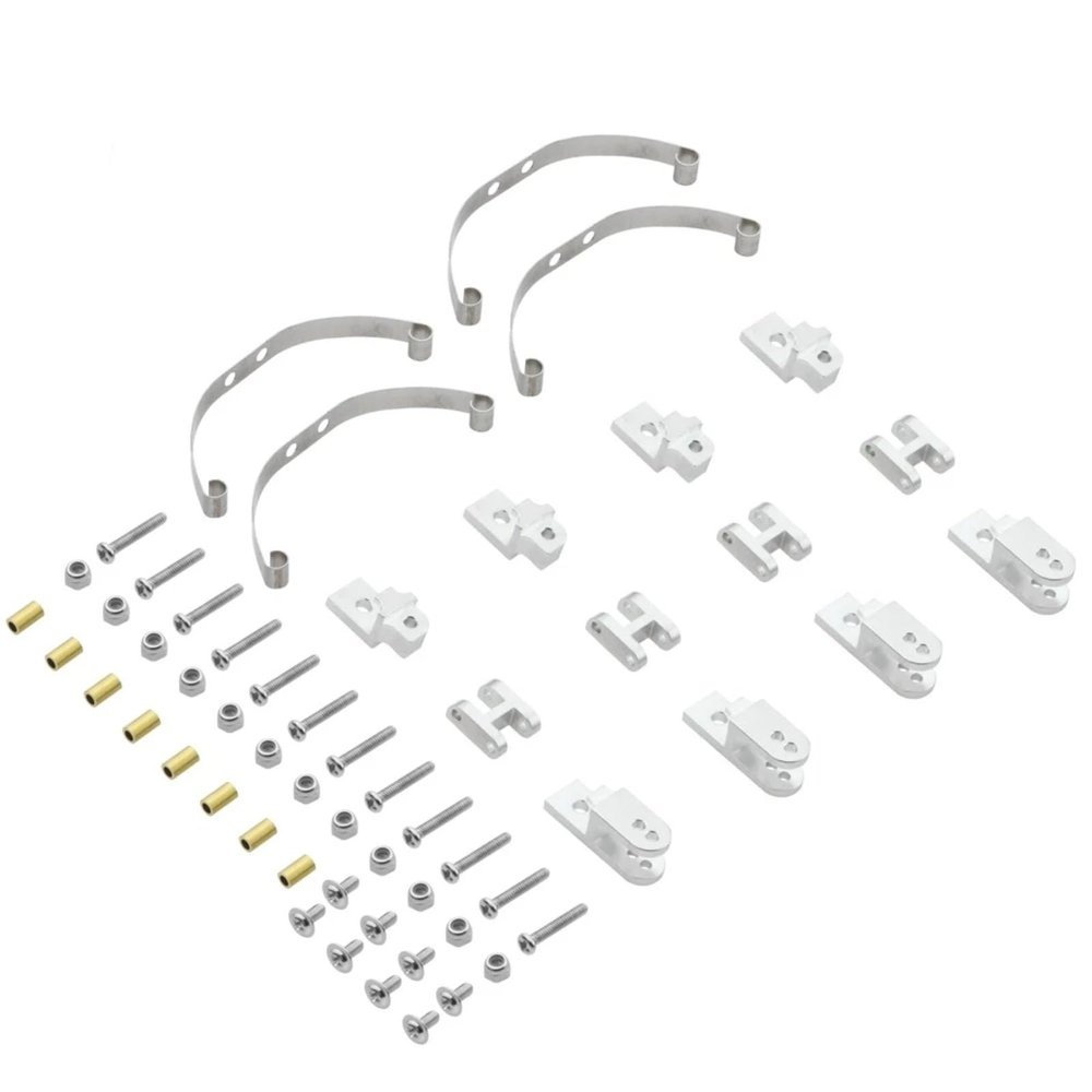 for WPL for for JJRC B14 B24 B1 B16 B36 Q60 Q63 Q75 1/16 RC Car Upgrade Parts for WPL 4x4 6x6 Steel Shock Absorber Suspension for Leaf Springs RC Upgrade Accessories(Sivler 1)