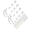 for WPL for for JJRC B14 B24 B1 B16 B36 Q60 Q63 Q75 1/16 RC Car Upgrade Parts for WPL 4x4 6x6 Steel Shock Absorber Suspension for Leaf Springs RC Upgrade Accessories(Sivler 1) view 2