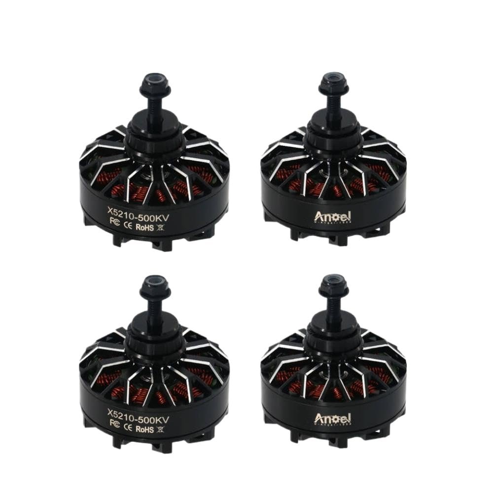4 Pieces X5210 Brushless Motors 340KV 500KV Waterproof Parts Compatible with Multirotors and RC Helicopters Toy Accessories(X5210 500KV)