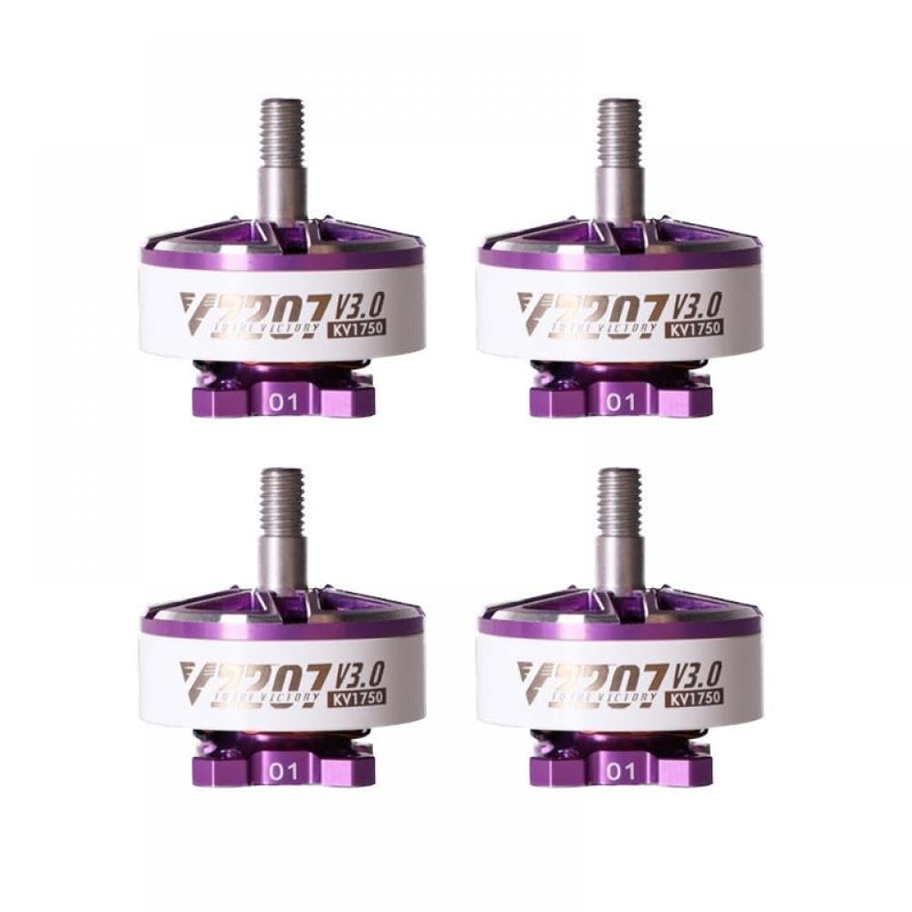 4Pcs V2207 V3 1750KV 1950KV Brushless Motor(4Pcs 2207 V3 1750KV)
