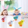 Yhobulis Jumping Bunny Wind Up Toys Easter Egg Hunt Basket,Chicken Hopping Windup Toy for Kids Toddlers Party Favors Goody Bag Fillers Birthdays Gifts view 4