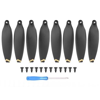 ABZEKH Drone Accessories for Replacement Low Noise Propeller for FIMI X8 MINI Drone Parts Light Weight Prop Folding for Blade Wing for FIMI X8 MINI for V2 Accessory(Golden Edge 8pcs)
