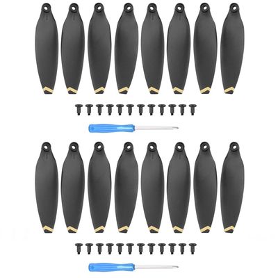 ABZEKH Drone Accessories for Replacement Low Noise Propeller for FIMI X8 MINI Drone Parts Light Weight Prop Folding for Blade Wing for FIMI X8 MINI for V2 Accessory(Golden Edge 16pcs)