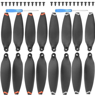 ABZEKH Drone Accessories for Replacement Low Noise Propeller for FIMI X8 MINI Drone Parts Light Weight Prop Folding for Blade Wing for FIMI X8 MINI for V2 Accessory(Orange White Edge)