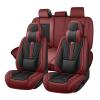 BYXN Car Seat Cover Full Set for Lexus GX 460 2010-2023,Faux Leather Seat Cover for Car,Breathable Vehicle Cushions Cover Waterproof Automotive Seat Covers with Headrests(5 seat,Black&Red) view 1