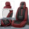 BYXN Car Seat Cover Full Set for Lexus GX 460 2010-2023,Faux Leather Seat Cover for Car,Breathable Vehicle Cushions Cover Waterproof Automotive Seat Covers with Headrests(5 seat,Black&Red) view 2