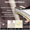 BYXN Car Seat Cover for Lexus GX 460 2010-2023,Leather Seat Cover for Car,Breathable Vehicle Cushions Cover Waterproof Protectors Seat Protector, (Full Set,Beige&Brown) view 3