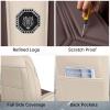 BYXN Car Seat Cover for Lexus GX 460 2010-2023,Leather Seat Cover for Car,Breathable Vehicle Cushions Cover Waterproof Protectors Seat Protector, (Full Set,Beige&Brown) view 4