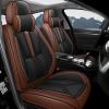 BYXN Car Seat Covers for Lexus GX 460 2010-2023,Leather Seat Cover for Car,Waterproof Seat Protector Automotive Vehicle Cushion Covers with Headrests(Front Only,Black&Brown) view 1