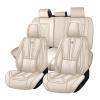 BYXN Car Seat Cover for Lexus GX 460 2010-2023,Leather Seat Cover for Car,Breathable Vehicle Cushions Cover Waterproof Protectors Seat Protector, (Full Set,Beige) view 1