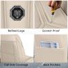 BYXN Car Seat Cover for Lexus GX 460 2010-2023,Leather Seat Cover for Car,Breathable Vehicle Cushions Cover Waterproof Protectors Seat Protector, (Full Set,Beige) view 4