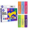 6 Neon Colors Tempera Paint Sticks, Mess Free, Quick Drying, Washable Paint for Kids, Non Toxic for Toddlers view 1