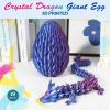 19''Large 3D Printed Dragon Egg,Articulated Dragon Inside, Surprise Big Dragons Egg Toy for Easter Basket Stuffers, for 5-7 4-6 8-12 Year Old Boys Kid Teen Girls view 2