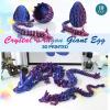 19''Large 3D Printed Dragon Egg,Articulated Dragon Inside, Surprise Big Dragons Egg Toy for Easter Basket Stuffers, for 5-7 4-6 8-12 Year Old Boys Kid Teen Girls view 4