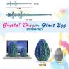 19''Large 3D Printed Dragon Egg,Articulated Dragon Inside, Surprise Big Dragons Egg Toy for Easter Basket Stuffers, for 5-7 4-6 8-12 Year Old Boys Kid Teen Girls view 3
