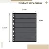 10 Pack Stamp Album Refill Pages, 9 Pocket Double-Sided Collection Sheets, Black Background Coin Storage, Standard 8.5 X 11 Inch Binder Inserts view 2