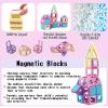 ASOK 204PCS Magnetic Building Blocks Magnetic Tiles Kids STEM Learning Toys for 3 4 5 6 7 Years Old Boys and Girls view 4
