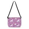 Kxyudcn Kids Simple Flap Crossbody Bag Rainbow Fanny Pack Horse Print Large Shoulder Tote Bag for Teenager Girls Outdoor Travel School Nice Birthday Gifts for Girls Age 4-16 Kawaii School Satchel view 2
