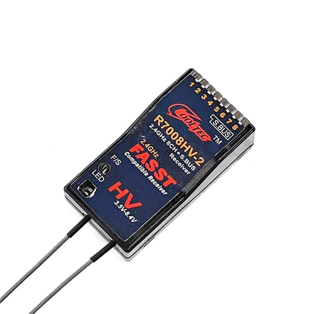 SPARKHOBBY R7008HV-2 Fasst S.Bus 8CH 2.4GHz sbus for Cooltech Receiver Receptor for Futaba 14SG 16SG 16SZ 18SZ 18MZ RC Fixed Wing Car Boat (1PC R7008HV-2)