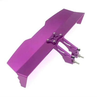 RC Car Parts for LC Racing L6147 1/14 for Wltoys 144001 124019 124017 for Truggy Wing Metal Tail Wing Accesories Upgrade Modification Rc Car Parts(Purple)