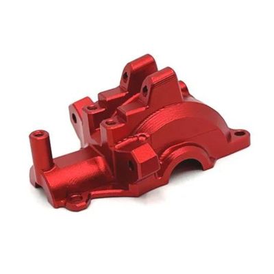 RC Car Parts for SCY 16104 16106 16101 16102 16103 16201 for JJRC for C8805 Q130A Q130B Q117D Metal Front Gearbox Housing Gear Box Differential Case 1/16 RC Car Upgrade Parts(Red)