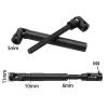 RC Car Parts for Axial for SCX10 for Gladiator for YK4082 for TRX4 TF2 D110 1/10 RC Car Crawler Parts Metal Internal Spline Drive Shaft Universal Joint Driveshaft(155MM) view 3