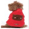 Doredo-g Teddy Bear Dog Hoodie, Plush Puppy Sweatshirt, Soft Warm Pet Outfit for Small Medium Dogs, Cozy Winter Fleece Clothes for Pets (Red, Small) view 1