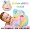 2025 New Personalized Peep Bunny Basket Customized Name Easter Bunny Basket 12 Tall Plush Bunny Basket First Easter Gift Spent By Kids Fits Easter Eggs Candy Gifts view 2